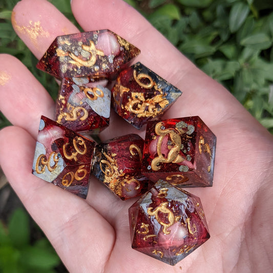 Custom Listing For 9 Piece Set of Dice